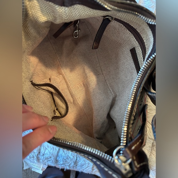 Dooney & Bourke Black Red and Gray Signature
Monogram Shoulder Bag - Picture 3 of 12